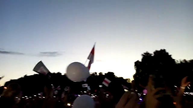 Сегодня в парке Дружба народа Светлана Тихановская смотреть онлайн