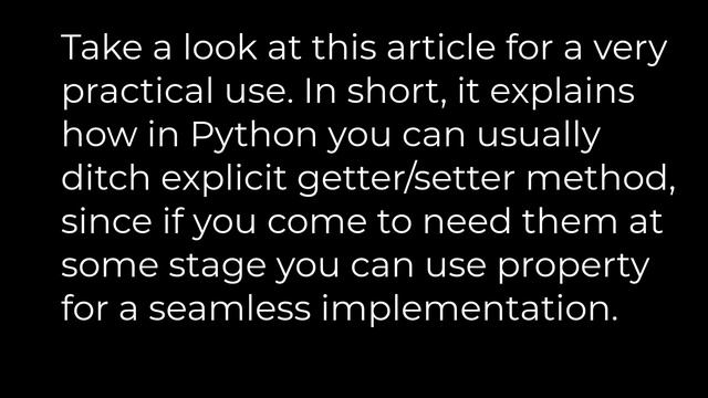 Python :Real world example about how to use property feature in python?(5solution) смотреть онлайн