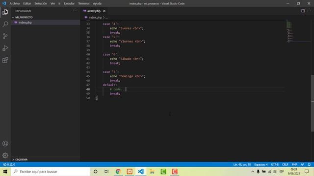 10 - Estructura de selección múltiple (SWITCH Y MATCH) en PHP - Curso PHP 8 desde cero (Actualizado смотреть онлайн