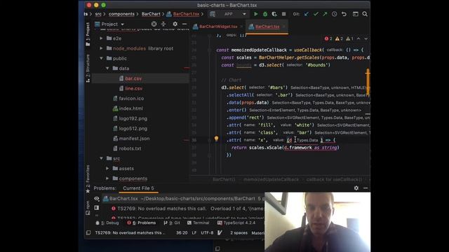 Integrating d3.js with React - Simple Charts - Bar Chart смотреть онлайн