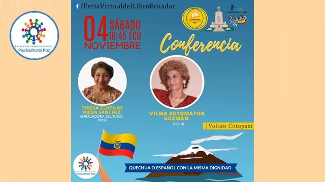Invitación a presentaciones del 4 y 5.11.23 en la 1ra. Feria Virtual del Libro Ecuador смотреть онлайн