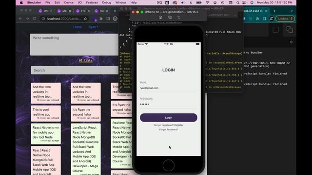 Learn React and React-Native in one course with NodeJs API смотреть онлайн