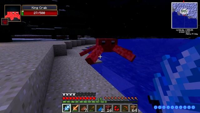 Minecraft Divine RPG - Part 8 - KING CRAB Massacre! Aquatic Pellets for miles. смотреть онлайн