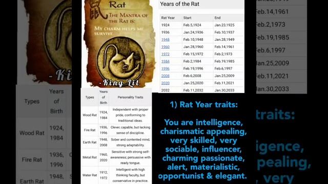 Rat? Year Birthday Personality & The 5 Types of Rats? смотреть онлайн