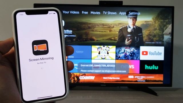 iPhone X/XS/XR/11: Wireless Screen Mirror (AirPlay) to Toshiba Fire TV смотреть онлайн