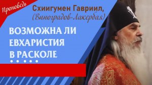 Возможна ли Евхаристия в расколе. Верую @user-gw3kj1lb7j