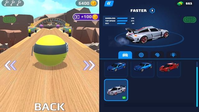 Sky Rolling Ball 3D Vs Race Master 3D Gameplay Walkthrough Max Level 368