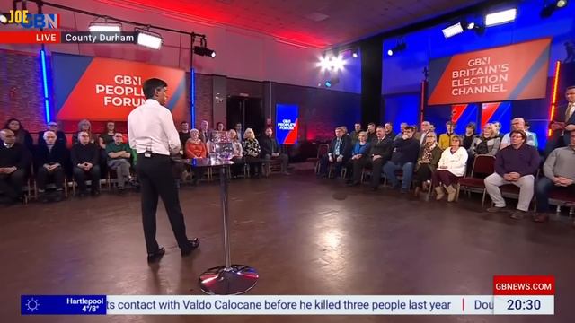 Just Rishi Sunak having an awful time at GB News town hall смотреть онлайн