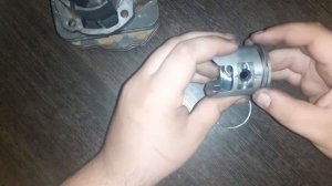 Как установить кольца на поршень и цпг 2т