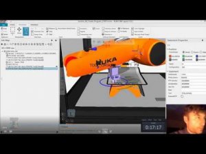 Kuka sim Pro. Lesson11. Drop Cube