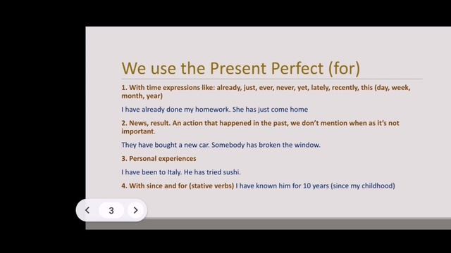 Basic grammar. Lesson 7. Present Perfect смотреть онлайн