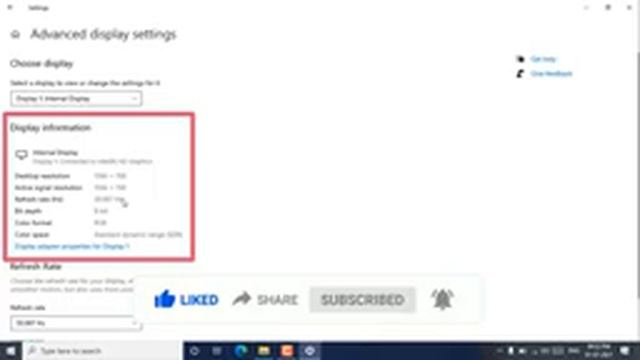 How to Check Monitor or Display's Refresh Rate In Windows 10 | 11 смотреть онлайн