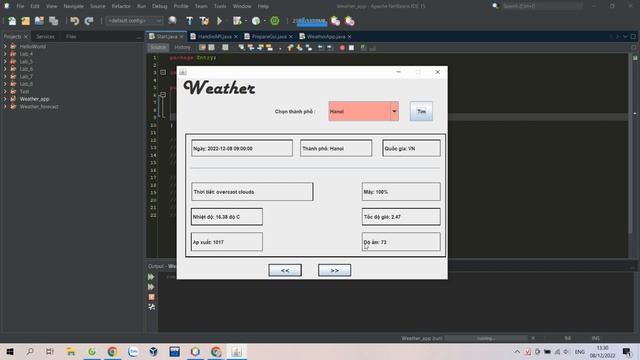 Chương trình dự báo thời tiết bằng Java sử dụng Weather API | Chương trình dự báo thời tiết смотреть онлайн