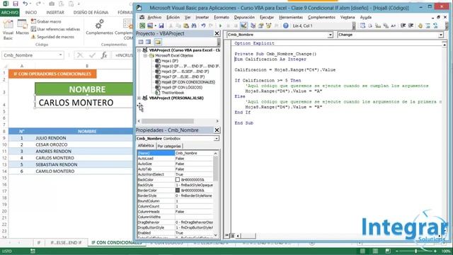 Curso VBA para Excel - Clase 9 Condicional IF смотреть онлайн