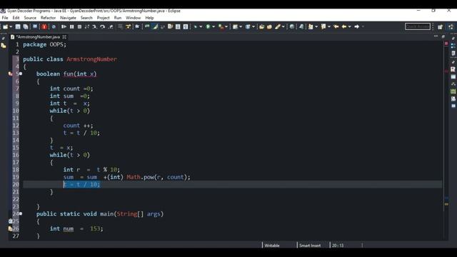 #3 Armstrong Number with in given range | Armstrong Number using OOPS смотреть онлайн