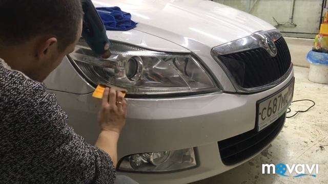 Бронировка фар Skoda Octavia A5 смотреть онлайн