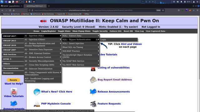 6.12. Finding SQL Injection Vulnerabilities Manually - Part 1 смотреть онлайн