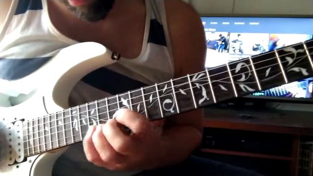 Shredding over a Pink Floyd backing track - Ibanez Jem Jr смотреть онлайн