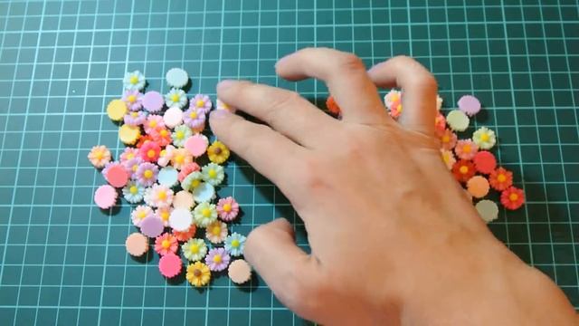Закрома мастерицы. 55кфл.Смолы цветок 11мм, лот 100шт. Видео обзор покупок с Аliexpress.com смотреть онлайн