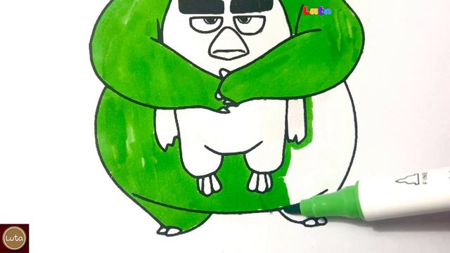 Leonard And Red Coloring Videos | Angry Birds Coloring Pages | Luta Coloring Channel | [NCS RELEASE смотреть онлайн