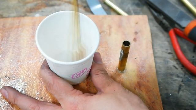 Making a Brass Tube Knife / 금장도 만들기 смотреть онлайн
