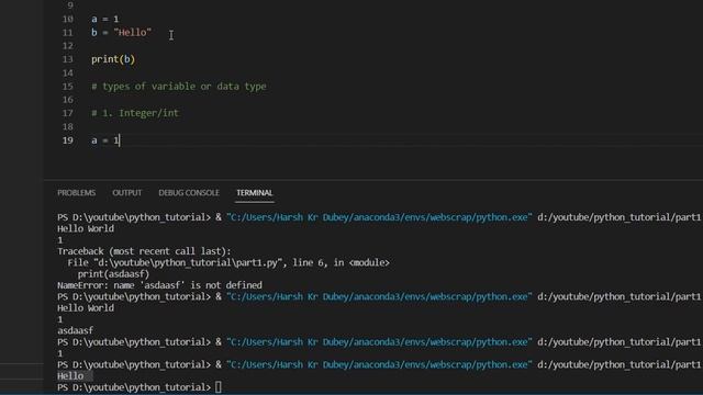 First Python program | Data Type | Python Tutorial for Beginner in Hindi - Part 1 смотреть онлайн