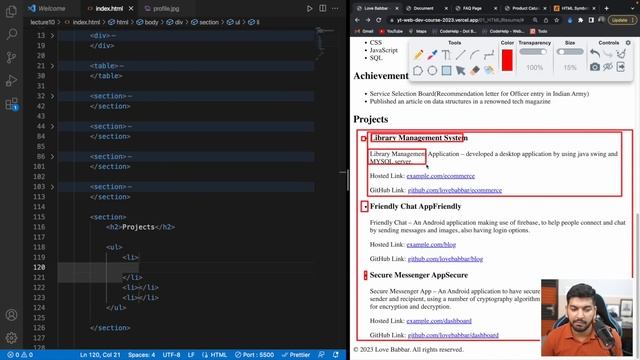 Project 1: HTML Resume Project || Complete Web Development Series 2023 || Episode - 10 смотреть онлайн