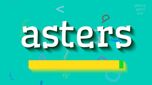 ASTERS - HOW TO SAY ASTERS? смотреть онлайн