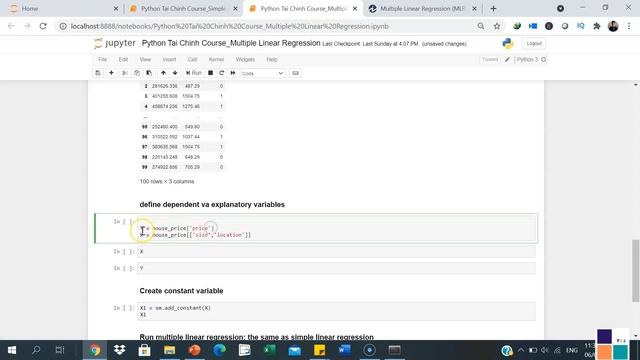 Hướng Dẫn chạy Multiple Linear Regression trong Python MỚI NHẤT| Học Python TaichinhAcademy смотреть онлайн