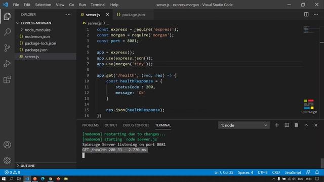 How to configure Morgan with ExpressJS for HTTP Request Logging ⭐️ Spinsage смотреть онлайн