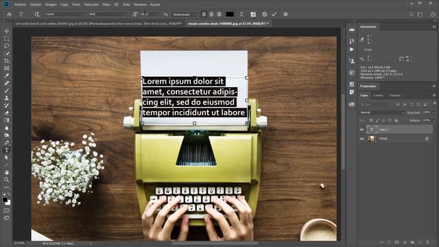 36. La herramienta Texto (Curso básico de Photoshop CC) смотреть онлайн