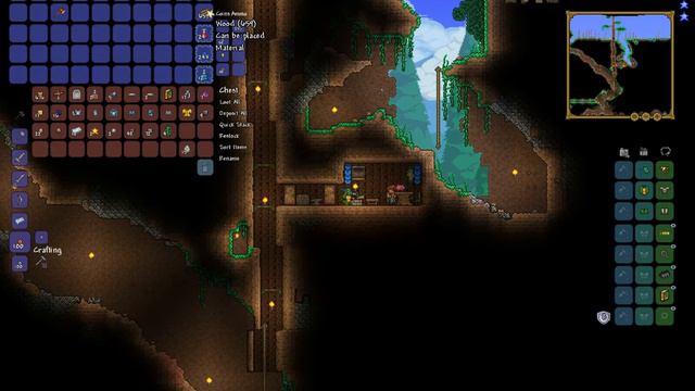 Let's Play Terraria 1.3.5 : Video Ep 2 : Goodie Bags and first heart смотреть онлайн