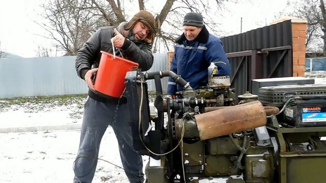 Запускаем двигатель 2Ч8,5/11