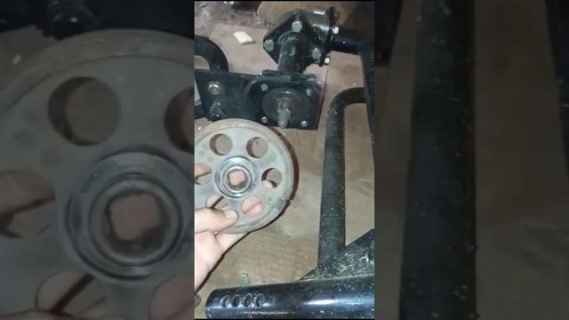 восстановление шлицевой части шкива косилки заря