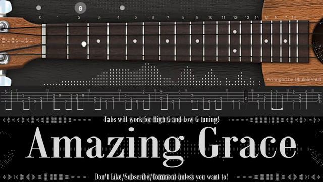"Amazing Grace" Fingerstyle Ukulele Tabs | Learn or Listen! смотреть онлайн