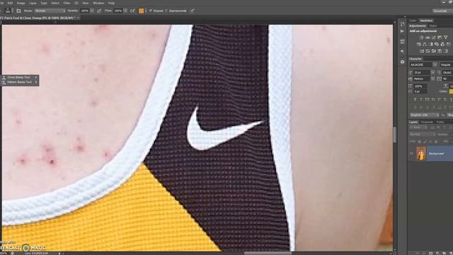 Photoshop F6-Patch Tool And Clone Stamp Tool