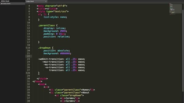 Learning CSS: Creating a drop down menu with CSS3 Transitions смотреть онлайн