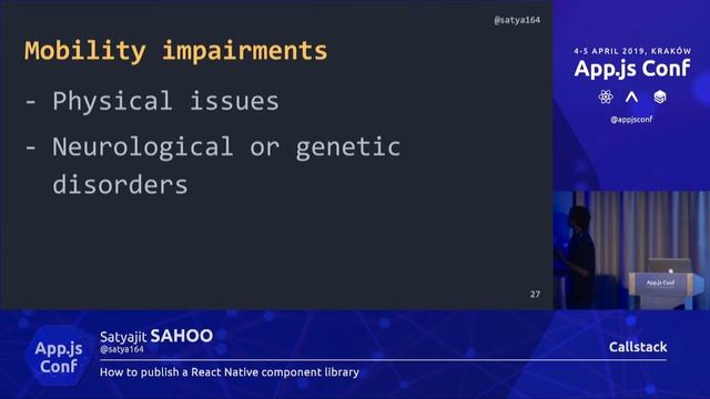 App.js Conf – Satyajit Sahoo – How to publish a React Native component library смотреть онлайн