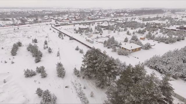 Ход строительства коттеджного поселка Сказка в Лесу Алеканово Январь смотреть онлайн