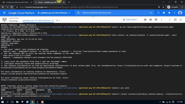 Continuous Delivery with Jenkins in Kubernetes Engine skill 6 смотреть онлайн