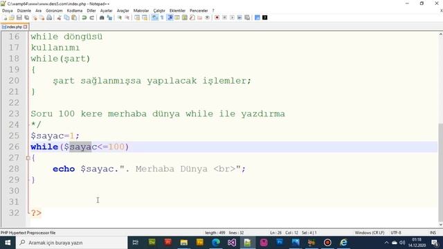Php Ders 4 (Döngüler) смотреть онлайн