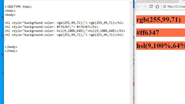 Css colors value rgb,hex,hsl and alpha values lesson-5 (part-6)how to add rgb,hex,hsl and alpha смотреть онлайн