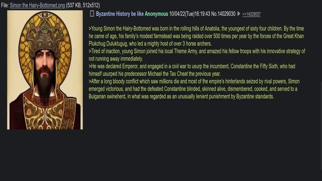 Byzantine history be like | 4chan greentext dub смотреть онлайн