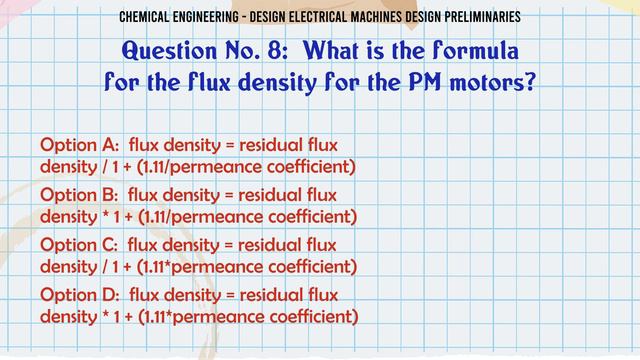 MCQ Questions Design Electrical Machines Design Preliminaries with Answers смотреть онлайн