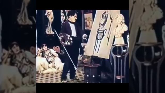 Чарли Чаплин «Лицо на полу бара»1914 г. (Face on The Barroom Floor - Charlie Chaplin) Color Version. смотреть онлайн