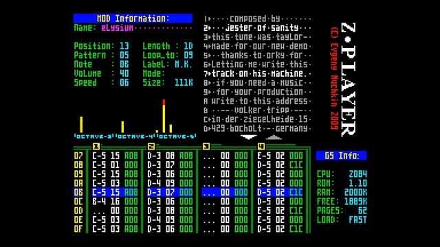 GS Music (GS) Disk 6 [#zx spectrum GS Music Demo] смотреть онлайн