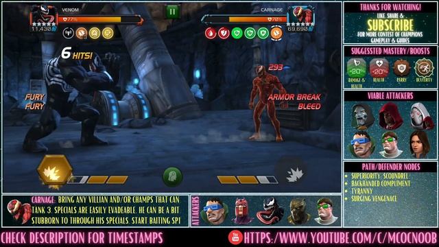 MCOC: Act 7.2.5 - Tyranny & Surging Vengeance - (Book 2, Act 1.2) - Tips/Guides - No Revives смотреть онлайн
