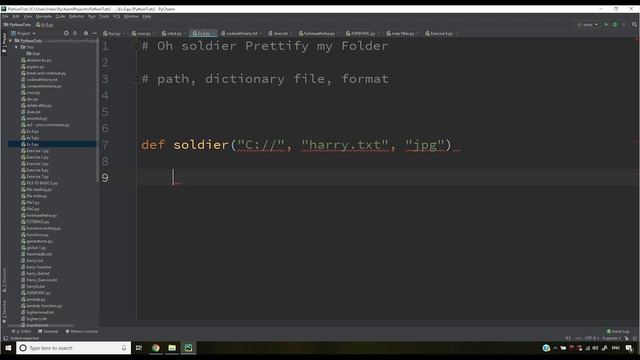 Exercise 8: Oh Soldier Prettify My Folder| Python Tutorials For Absolute Beginners In Hindi #80 смотреть онлайн