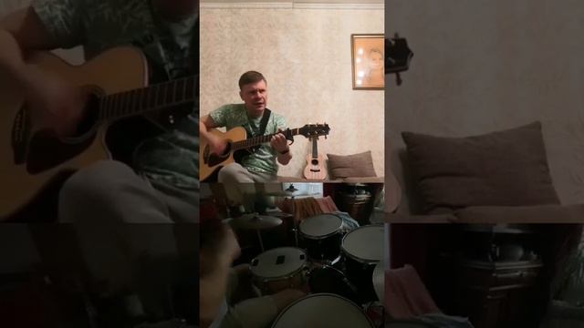 В.Цой Когда моя девушка больна(guitar &drum cover) смотреть онлайн