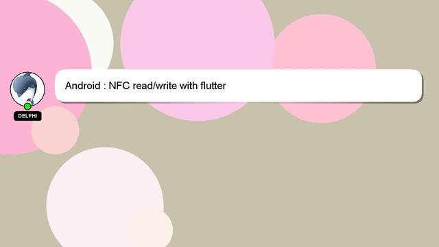 Android : NFC read/write with flutter смотреть онлайн